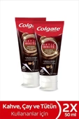 Colgate Optic White Kahve, Çay ve Tütün Kullanıcıları için Beyazlatıcı Diş Macunu 50 ml x 2 Adet - 1