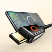 Mcdodo CA-6650 6A USB Typec Halo Solunum Işıklı Şarj Kablosu 1.2M - Siyah - 5