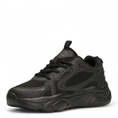 Albishoes Kadın Erkek Yazlık Hafif Rahat Fileli Yüksek Kalın Taban Unisex Sneaker Spor Ayakkabı - 2
