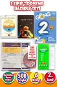 2.Sınıf Tüm Dersler 2.Dönem'e Hazırlık Seti - 6 Kitap - 508 Sayfa - 1