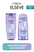 ELSEVE Hydra Pure Salisilik Asit içeren Yağlanma Karşıtı Nemlendirici Şampuan + Saç Kremi Seti - 1