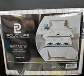 Polo Life Taraftar Yıldız Tek Kişilik Battaniye (160x220)-BJK SİYAH BEYAZ - 2