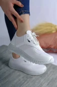 Albishoes Kadın Erkek Unisex Kalın Taban Yazlık Fileli Hafif Rahat Esnek Taban Sneaker Spor Ayakkabı - 4