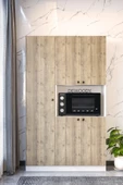 Çok Amaçlı 5 Kapaklı Kiler Dolabı Mikrodalga Dolabı Mini Fırın Dolabı - 6
