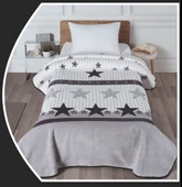 Polo Life Taraftar Yıldız Tek Kişilik Battaniye (160x220)-BJK SİYAH BEYAZ - 1