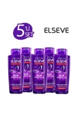 ELSEVE 5'li Turunculaşma Karşıtı Mor Şampuan 200 ml Seti - 1