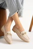 Albishoes Kadın Babet Toka Detaylı Şık Anatomik Günlük Ayakkabı Rahat Taban Günlük İş Ofis Babet - 1