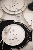 Kütahya Porselen Bone V-Form 26 Parça Yemek Takımı Angelica - 2