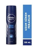 NIVEA Men Erkek Sprey Deodorant Fresh Active 150 Mlx5adet,48 Saat Deodorant Koruması - 2