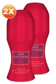 AVON Soft Musk Delice Velvet Berries Kadın Rollon 50 Ml. İkili Set - 2