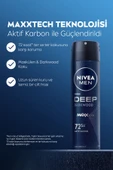 NIVEA MEN Erkek Sprey Deodorant Deep Dimension Aktif Karbon 150ml, 72 Saat Anti-perspirant Ter Koruması - 4