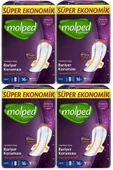 MOLPED Supernight Hijyenik Ped Gece Ekstra Uzun 16'lı 4 Adet - 1