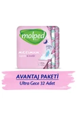 MOLPED Ultra Hijyenik Ped Anatomik Gece Süper Ekonomik 16 x 2 Ad - 1