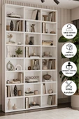 Çok Raflı Dekoratif Kitaplık/Çok Amaçlı Dolap - 1