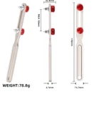 İKİ UÇLU ALÜMİNYUM KAPAK AÇMA - KIRMIZI thumbnail 9