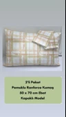 NİVEMESHOME SOMON EKOSE DESEN 2 Lİ YASTIK KILIFI KAPAKLI 50X70 - 1