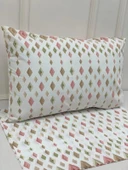 NİVEMESHOME DÖRTGEN MODEL DESENLİ 2 Lİ YASTIK KILIFI KAPAKLI 50X70 - 6