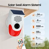 Ayt Powermaster Pm-26240 Solar Güneş Enerjili Sesli Işıklı Alarm Sistemi Kumandalı Alarm Flash Işıklı - 6
