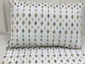 NİVEMESHOME DÖRTGEN MODEL DESENLİ 2 Lİ YASTIK KILIFI KAPAKLI 50X70 - 1