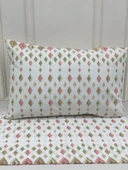 NİVEMESHOME DÖRTGEN MODEL DESENLİ 2 Lİ YASTIK KILIFI KAPAKLI 50X70 - 4