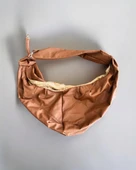 Kedi Taşıma Çantası Kahverengi Suni Deri Su Tutmaz Kumaş - 4