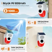 Ayt Powermaster Pm-26240 Solar Güneş Enerjili Sesli Işıklı Alarm Sistemi Kumandalı Alarm Flash Işıklı - 3