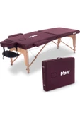 55003 Bordo Çanta Şeklinde Katlanabilir Masaj Masası -Kılıf Hediyeli - 2