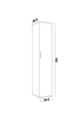 Banyo Dolabı Mutfak Ofis Çalışma Dosya Dolabı Tek Kapaklı 5 Bölmeli Çok Amaçlı Dolap - 3