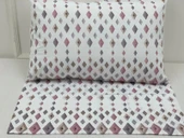 NİVEMESHOME DÖRTGEN MODEL DESENLİ 2 Lİ YASTIK KILIFI KAPAKLI 50X70 - 2