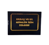Erbaş ve Er Günlük İzin Belgesi - Çarşı Defteri - 1