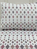 NİVEMESHOME DÖRTGEN MODEL DESENLİ 2 Lİ YASTIK KILIFI KAPAKLI 50X70 - 1