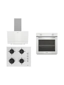 Altus Beyaz Ankastre Set Ala 310HW Fırın - ALA 159 Dhw Ocak - ALA 510 W Davlumbaz thumbnail 1