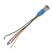 16mm Kırmızı Power Sembol Ledli Kablolu Kilitlemeli Tip Metal Button Latch Panel Montaj Düz Kafa COM NO NC DC 6A 12V IP67 Su Geçirmez Paslanmaz Çelik Düğme Start Kontrol Otomasyon - 4