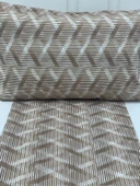 NİVEMESHOME KAHVE ÇİZGİLİ DESEN 2 Lİ YASTIK KILIFI KAPAKLI 50X70 - 5