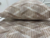 NİVEMESHOME KAHVE ÇİZGİLİ DESEN 2 Lİ YASTIK KILIFI KAPAKLI 50X70 - 3