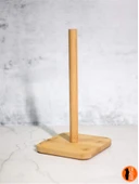 Bambu Kare Kağıt Havluluk, Rulo Kağıt Havlu Tutacağı, Dekoratif Peçetelik - 1