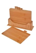 BAMBUM TAPENADE MİNİ 4LÜ KESME TAHTASI B2734 - 4