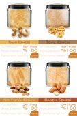 4 Çeşit %100 Saf Ezme Kaju Ezmesi Ceviz Ezmesi Fıstık Badem Ezme Bi Kavanoz 330 cc. Cam Kavanozlarda thumbnail 1