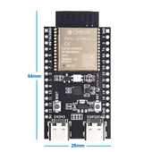 ESP32-C6 DevKit Wifi 6 ve Bluetooth 5 Modül Geliştirme Kartı ESP32-C6-WROOM-1 32 Bit 160Mhz 8 MByte Flash CH341 Rgb Led Usb Uart IO Sensör Ev Otomasyon Endüstriyel Makine Kontrol Iot ESP-32 thumbnail 3