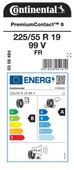 CONTİNENTAL 225/55R19 99V FR PC6 YAZ LASTİĞİ ÜRETİM YILI:2025 - 2