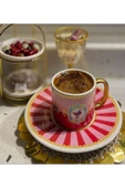 Onedekor  6'lı Royal Pink Bird  Soha Kahve Fincanı - 1