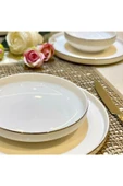 decovien  Bone Porselen Silver 6 Kişilik Yemek Takımı 24 Parça Aym115 - 4