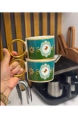 Onedekor  2'li Lüks Green Bird Soha Kupa Seti - 2