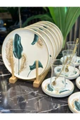 Onedekor  18 Parça Modern Başak Pasta Çay Saati Seti - 1