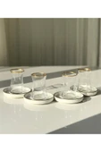 Onedekor  12 Parça 6 Kişilik Modern Gold Istanbul Çay Takımı - 1