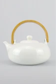ACAR  Safira Collection Porselen Bitki Çayı Demliği Çaydanlık 750 ml Beyaz - Porj-05197/12 - 4