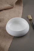 ACAR  Bianco Perla 18.2 Cm Tekli Porselen Yuvarlak Bombeli Kase 0215 - 1