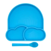 Babychefs Silikon Bebek Beslenme Seti 2 Parça-Mavi - 3