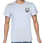 Fox T-shirt %100 Pamuklu Beyaz Penye Basic Erkek Tişört thumbnail 2