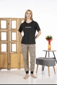Estiva 24130 Wild And Free Kadın Kısa Kollu Pijama Takımı - 5